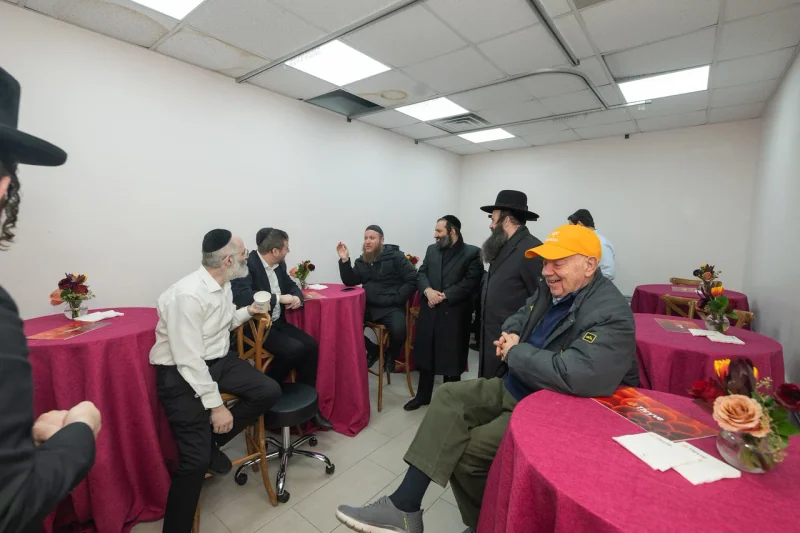 Guests gather inside the Williamsburg program space.