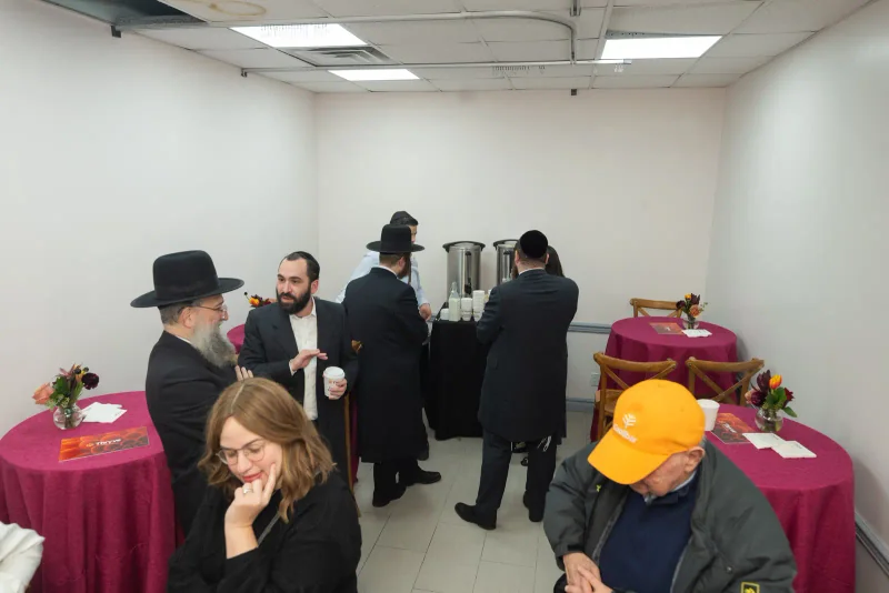 Guests gathered inside the Williamsburg grand opening